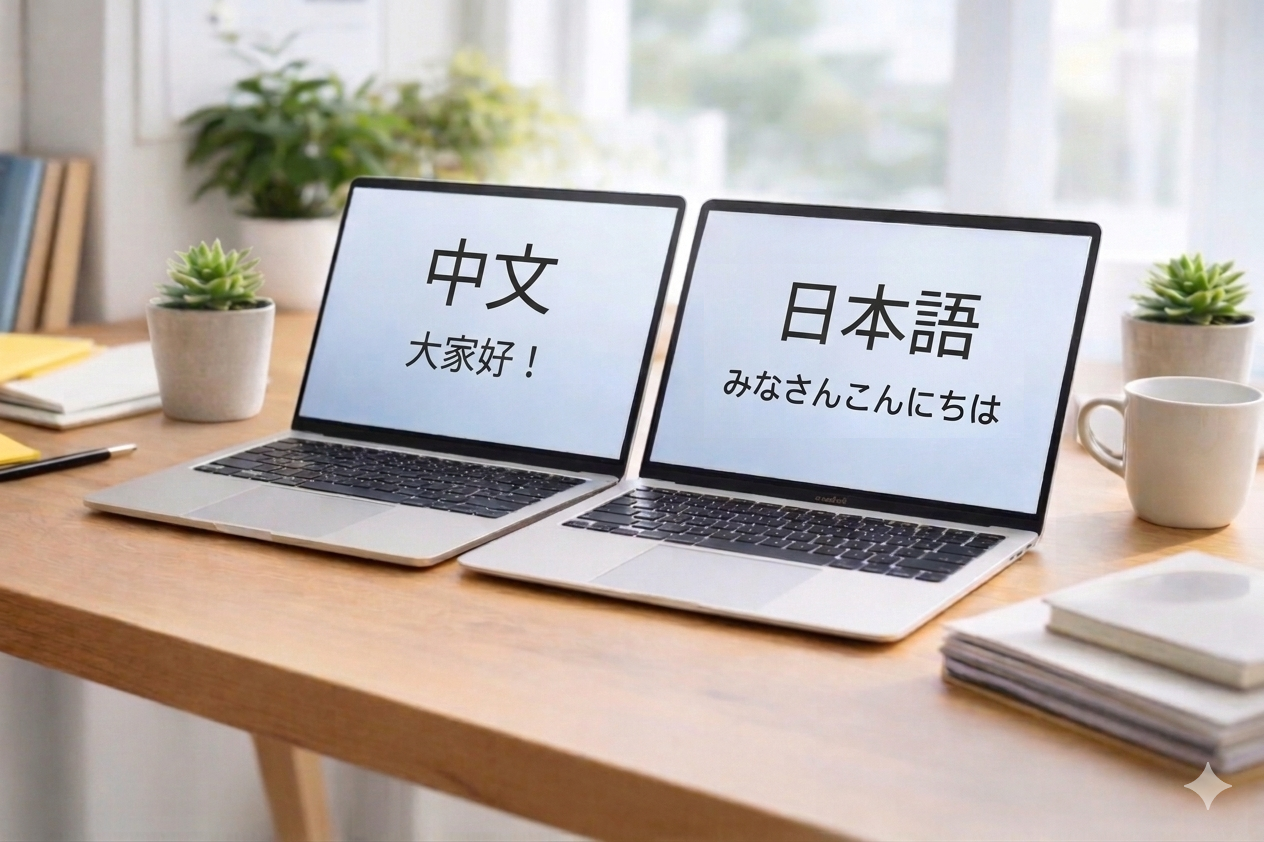 日文＋中文双语网站制作